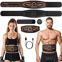 ABS Stimulator Ab Workout Equipment, Ab Machine with Extension Belt, Abdominal Toning Sport Exercise Belt Trainer for Men and Women CB05