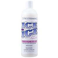 Ice on Ice Strengthening Dog Shampoo, Groom Like Professional, Revives Dry, Damaged Coats & Strands, All Coat Types Made in USA 16oz