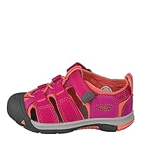 KEEN Kids Newport H2 Closed Toe Water Sandals, Very Berry/Fusion Coral, 7 US Unisex Toddler