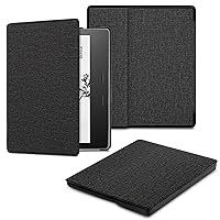 ALMIGHTY Fabric Case for Kindle Oasis (10th Generation, 2019 Release and 9th Generation, 2017 Release) - Slim Cover with Auto Wake/Sleep, Black
