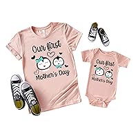 Mother's Day Mommy And Baby Custom Name Baby Onesie Mom Shirt Matching Set, Mother's Day Custom Name Best Body Mommy And Me Outfit, First Mother's Day Custom Name Gift