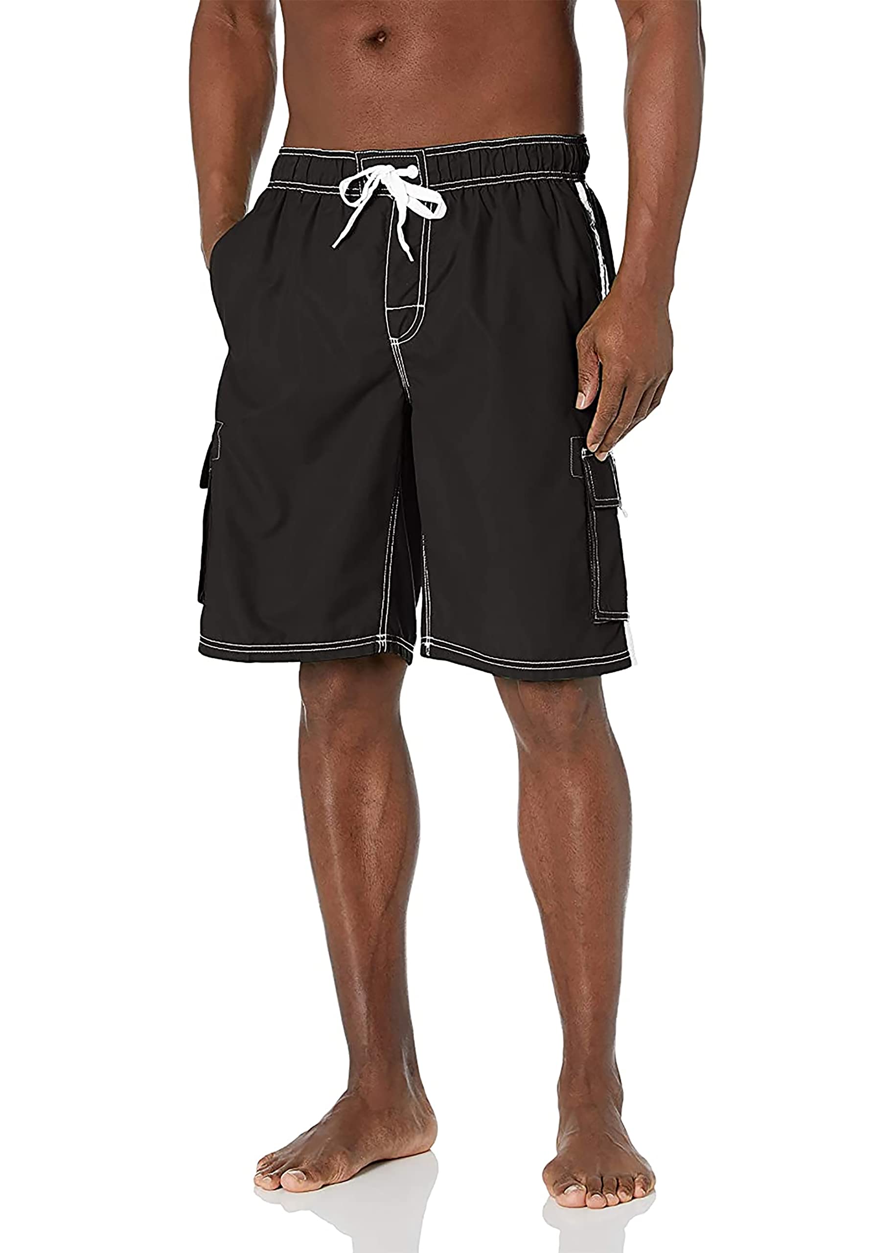 Kanu Surf Men's Barracuda Swim Trunks (Regular & Extended Sizes)