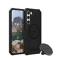 Rokform - Galaxy S23 Rugged Case + Super Grip Dual Magnetic Vent Mount for Car, Truck, or Van