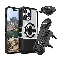 Rokform - iPhone 14 Pro Max Crystal Case + Motorcycle Perch Mount + Vibration Dampener V2