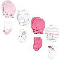 Hudson Baby baby-girls Socks and Mittens Set