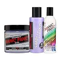 MANIC PANIC Virgin Snow Blonde Toner Amplified Bundle with Virgin Snow Blonde Toner Classic and Keep Color Alive Conditioner