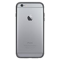 Macally RIMP6LB Flexible Protective Frame Dual Tone with Impact Resistant Frame Design for iPhone 6 Plus, 5.5in - Black