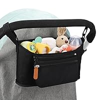 Accmor Universal Stroller Organizer with Detachable Phone Bag, Stroller Bag Caddy Organizer Stroller Accessories for Uppababy, Baby Jogger, Nuna, Doona, Britax Strollers