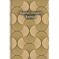 Bipolar Disorder Journal: To fill in & tick to record manic & depressive phases with mood tracker & early warning signs for before, during & after therapy | Design: Golden