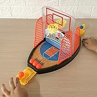 Mini Basketball Shooting Game, 2-Player Desktop Table Basketball Games, Finger Shoot Classic Basketball Hoop Set for Kids Family Birthday Gift, Fun Sports Toy for Adults-Help Reduce Stress (As Shown)