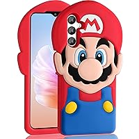 oqpa for Galaxy A14 5G Phone Case Cute Cartoon 3D Character Design Cases for Boys Girls Women Teens Kawaii Unique Fun Cool Funny Silicone Soft Shockproof Cover for Samsung A14 6.6