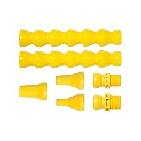 56863 Acid Resistant Coolant Hose Assembly Kit, Yellow Polyester, 7 Piece, 1/2