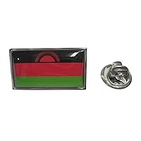 Thin Bordered Republic of Malawi Flag Lapel Pin