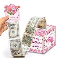 Mom Money Gift Boxes for Cash Pull Money Pull Box for Cash Gift For Mother's Day Gifts for Mom from Daughter Son for Birthday Gift Present