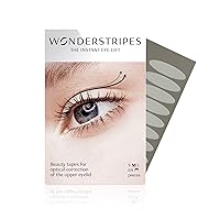Wonderstripes Eyelid Tape for Hooded Eyes Invisible | Eye Lid Lifter Strips | Droopy Eye Lift | Multiple Sizes Silicone Tape for All Eye Shapes | Easy to Apply (Medium)