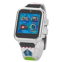 Accutime Kids Disney Toy Story Buzz Lightyear White Educational Learning Touchscreen Smart Watch Toy for Boys, Girls, Toddlers - Selfie Cam, Learning Games, Calculator, Pedometer (Model: TYM4103AZ)