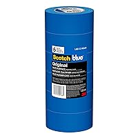 Scotch Painter's Tape Original Multi-Surface Painter's Tape, 1.88 Inches x 60 Yards, 6 Rolls, Blue, Paint Tape Protects Surfaces and Removes Easily, Multi-Surface Painting Tape for Indoor and Outdoor Use