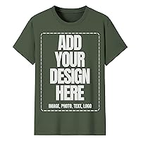 Custom T-Shirt Design Your Own T-Shirt Personalized Shirts for Men & Women Unisex Cotton Tee