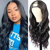 Amella Hair U Part Wig Body Wave Wigs 20inch Brazilian Remy Human Hair Half Wig For Black Women U Shape Clip In Wig Body Wave U Part Wig Human Hair Extension