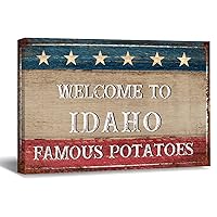 COCOKEN Welcome to Idaho Famous Potatoes Painting Artwork 8