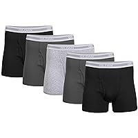 Gildan Mens Underwear Boxer Briefs, Multipack