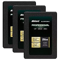 INLAND Professional 3 Pack 256GB SSD SATA III 6Gb/s 2.5