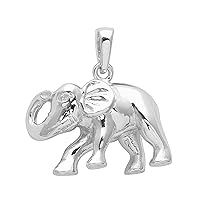 MOONEYE 925 Sterling Silver Elephant Handmade Animal Pendant Jewelry