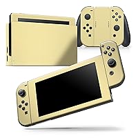 Compatible with Nintendo DSi XL - Skin Decal Protective Scratch-Resistant Removable Vinyl Wrap Cover - Light Yellow Pastel Color