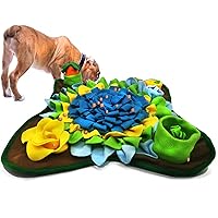 Dogs Snuffle Mat Pet Feeding Mats Puppy Sniffing Pad,Cat Doggies Interactive Puzzle Toys for Multiple Breeds Encourages Natural Foraging Skills,Training and Stress Release (Blue-01)