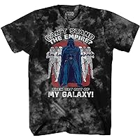 STAR WARS Darth Vader Empire Galaxy Funny Humor Pun Adult Men's Graphic Tee T-Shirt (Black, Small)