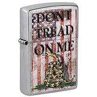 Lighter: Don't Tread on Me with American Flag - Street Chrome 81211