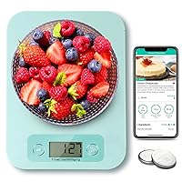 Smart Food Scales for Kitchen - Digital Food Scale Grams and Ounces with Nutritional Calculator Analysis App, Food Macro Scales for Weight Loss, Cooking, Calories Counting, Meal Prep