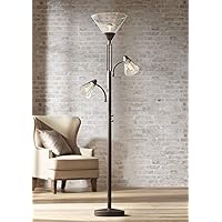 Warwick Industrial Torchiere Tree Floor Lamp LED 3-Light Edison 71.5