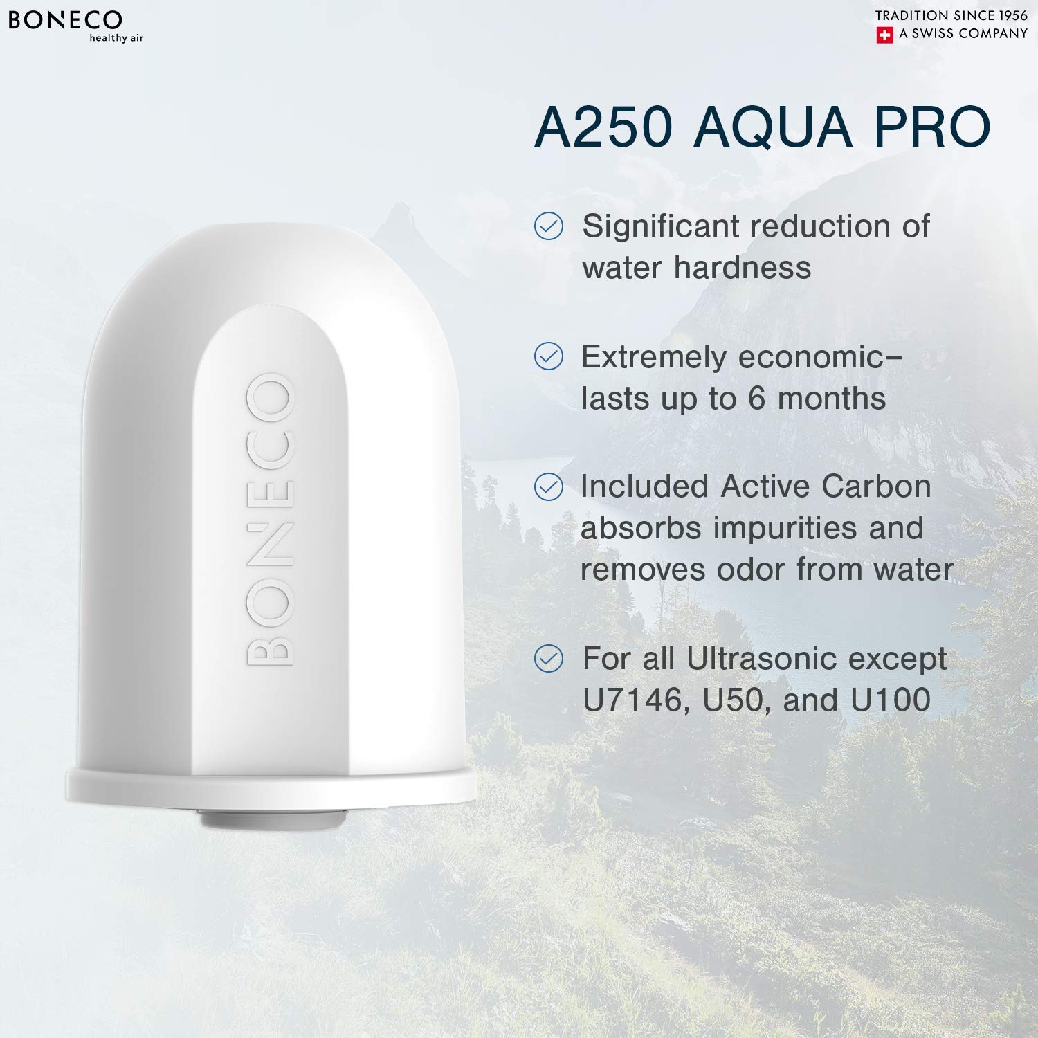 BONECO Aqua Pro 2-in-1 Humidifier Filter A250 , White