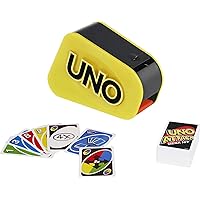 Mattel Games UNO Attack Card Game for Family Night with Card Launcher Featuring Lights & Sounds and Mega Hit Rule (Amazon Exclusive)