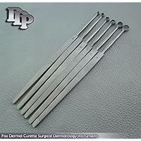 Set Of 6 Pcs Fox Dermal Curette Surgi Dermatology (2mm to 7mm) DDP Instruments