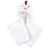 Hudson Baby Unisex Baby and Toddler Hooded Animal Face Plush Blanket, Chicken, One Size
