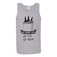 My Bucket List - Funny Beer Ice Checklist Drinking Graphic Tank Top