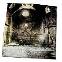 3dRose Ancient Rome Public Baths Hot Chamber 1890 Italian History Vintage - Towels (twl-246126-3)