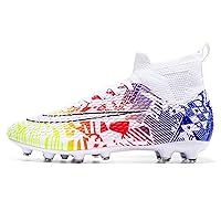 WEJIESS Football Boots, Men's Non-Slip Spikes, Professional Spikes, Football Game Shoes, Boys Football Trainers, Laces