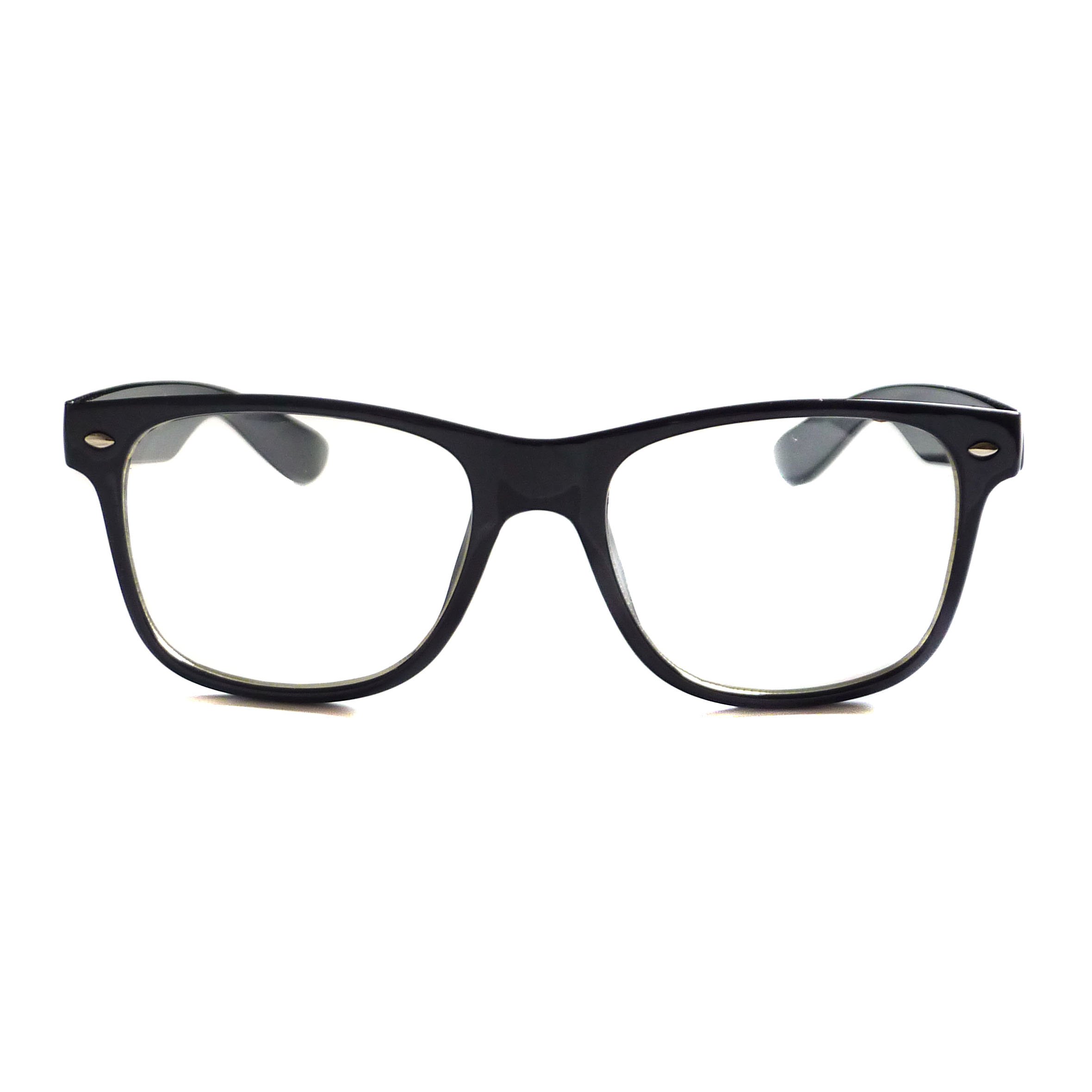 KIDS Childrens Nerd Retro Oversize Black Frame Clear Lens Eye Glasses (Age 3-10)