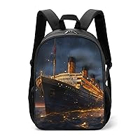 Titanic Cruise Ship Voyage Travel Backpack for Women Men Lightweight Laptop Bag Casual Daypack for Business Hiking