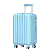 Carry On Luggage 22x14x9 Airline Approved, Hard Suitcases with Spinner Wheels, Polycarbonate Lightweight Luggage, Durable & Stylish, Built-in TSA Lock, Blue