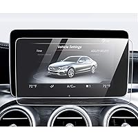 YEE PIN Screen Protector for 2014-2018 Mercedes Benz C43 C63 AMG W205 Comand Online NTG Center Control Touch Screen Navigation Display Glass Protective Film (8.4-inch)