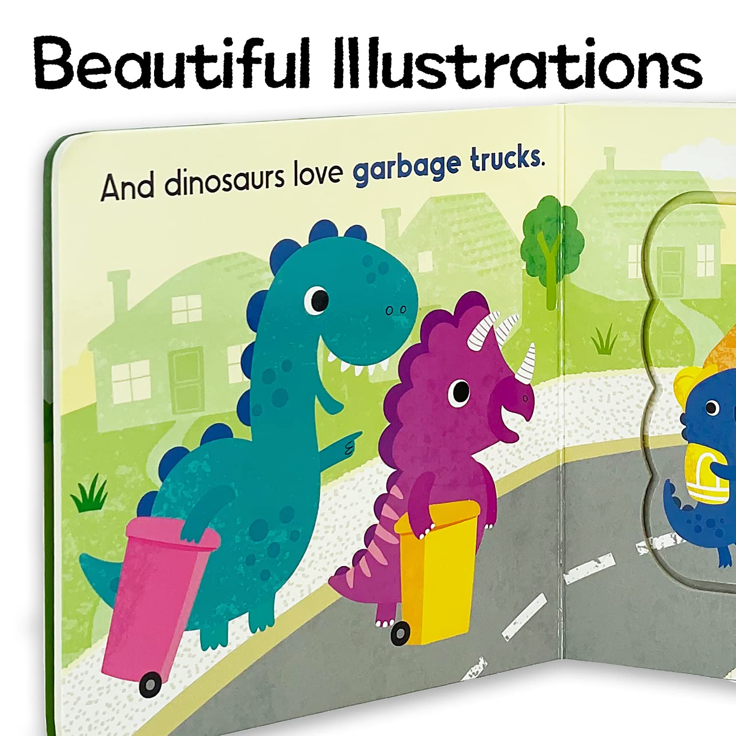 Dinos Love Diggers - A Lift-a-Flap Board Book for Babies and Toddlers