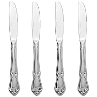 Oneida Chateau Fine Flatware Dinner Knives, Set of 4, 18/10 Stainless Steel
