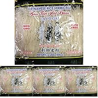Vietnamese Rice Stick(vermicelli) Three Ladies Brand 2lbs (Pack of 4)