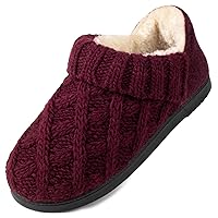 LongBay Women's Warm Bootie Slippers Winter Memory Foam House Shoes for Indoor Outdoor
