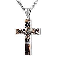 Cross Pendant Necklace For Mens Women Jewelry Religious Pendant Chain Necklace