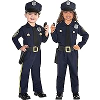 Navy Blue Police Officer Costume Set - Toddler (3-4) - Essential Pretend Play Set for Future Defenders